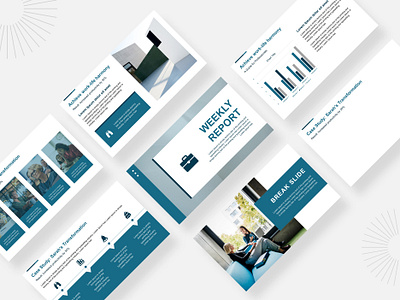 Weekly Report Presentation Design graph