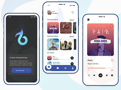 New Musical App with Special Property creative design iran mohsenchavoshi music musicapp new idea new music app selena ui uiux uiuxchallenge us ux zario