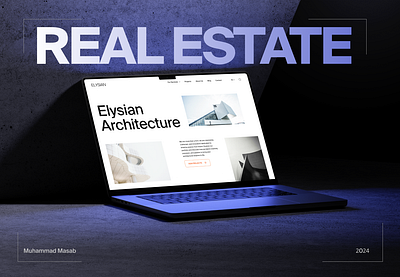 Real Estate Website architecture branding figma realestate ui webdesign