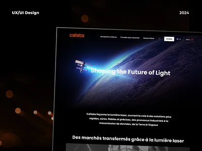 CAILABS - Webdesign for the leader in laser light processing branding figma ui uw webdesign website wordpress