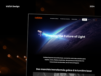 CAILABS - Webdesign for the leader in laser light processing branding figma ui uw webdesign website wordpress