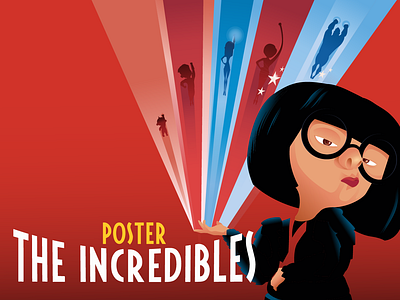 The Incredibles Poster of the Pixar movie 3d animation artwork character designposter disney film graphicdesign illustration pixar pixart poster theincredibles vector
