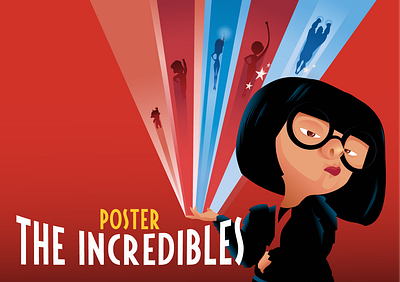 The Incredibles Poster of the Pixar movie 3d animation artwork character designposter disney film graphicdesign illustration pixar pixart poster theincredibles vector