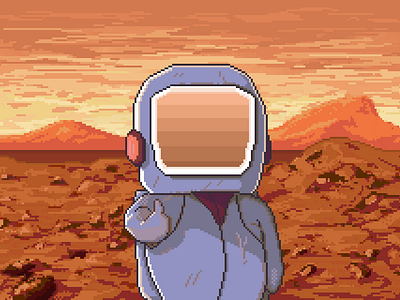 Stranded: Mars One illustration ios mars pixel art ps vita stranded stranded: mars one