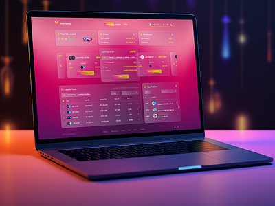 Yield Farming Web App - UI UX Dashboard Design for DeFi Platform admin admin ui crypto crypto loan crypto vault dashboard defi finance fintech hyip loan platform product design react saas ui ux wallet web design web3 yield