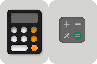 Iphone/andriod calculator ICON dailyui design ux