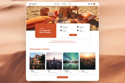 Travel and Gavel Website button couchserfing figma graphic design travel ui ux web service work