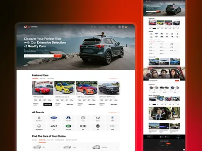 Car Connect – Marketplace Industry branding graphic design illustration logo logo branding ui