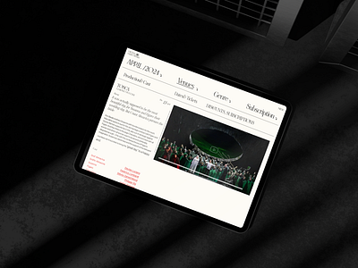 Vienna Opera house event page redesign concept design event page opera house even redesign ui design ux design