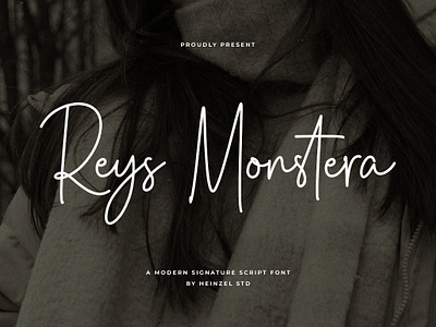 Reys Monstera Signature Font beautiful font best seller font branding branding font canva font cricut font cursive font design graphic design handwriting font handwritten font illustration modern font procreate font signature font ui wedding font wedding script font