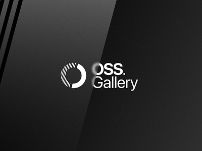 OSS.gallery ascii black white branding dark mode graphic design line style logo monochrome opensource oss technology