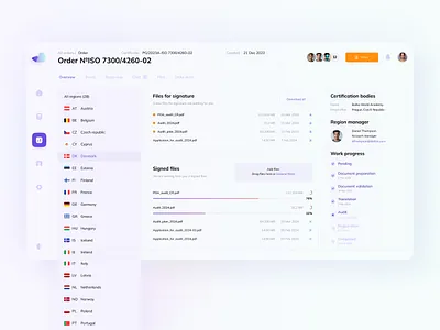 Dashboard of orders | Saas project app application crm dashboard order product design project management saas ui uiux user experience ux web app