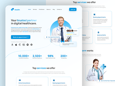 Medical Website Design appointmentwebsite design doctor appoiment doctorappoimentwebsite doctorappointmentwebsite figma medicalwebsite ui uidesign uiux ux webdesign websitedesign