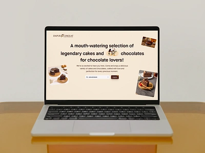 Dapur Cokelat - Hero Page animation branding cake chocolate cupcake fooddrink graphic design landing page motion graphics sweet ui ux website