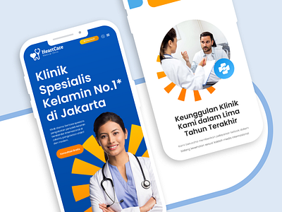 Fictional Genital Specialist Clinic Mobile UI Design branding company app medical apps ui website design