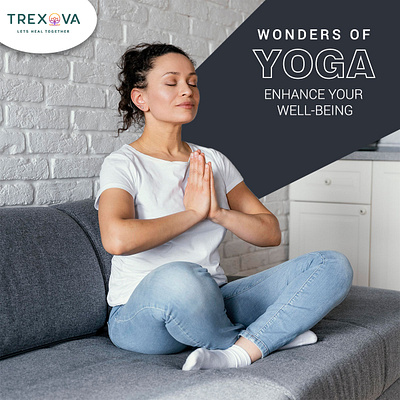 Wonders of Yoga: Enhance Your Well-being graphic design online yoga class online yoga classes near me