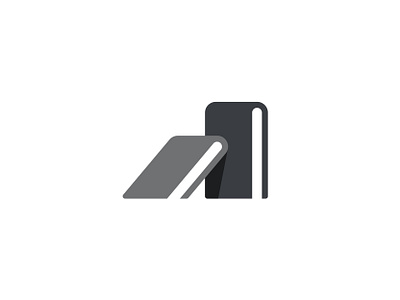 A/Books a book books brand branding design identity letter logo mark minimal monogram