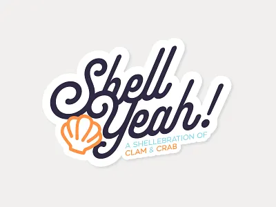 Shell Yeah! brand branding clean design flat graphic design identity logo