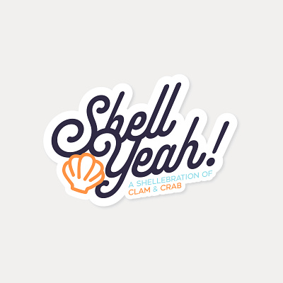 Shell Yeah! brand branding clean design flat graphic design identity logo