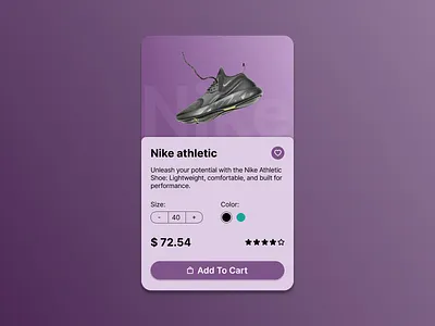 Daily UI Challenge - Card Design card design clothing brand daily ui challenge ecommerce fashion product card purple ui ui challenge ui design violet visual design