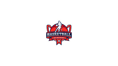 Logo for Basketball Academy basketball branding graphic design logo sports