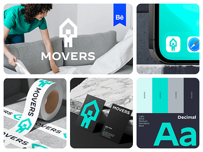 Movers Branding Behance behance brandidentity branding design home house human identity logo man mark minimal movers packers spgmarks symbol ui visual identity