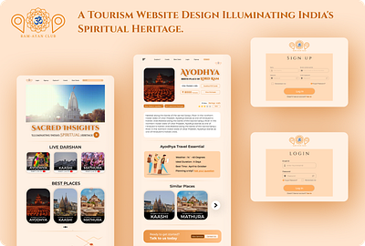 Ram-Ayan Club - A Tourism Website ramayan website tour and travels website tourism ui tourism website ui ui design of website ui ux