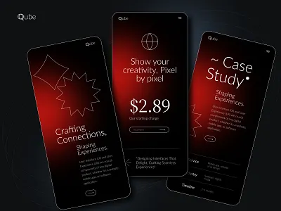 UI Mobile Responsive app black ui branding case study clean dark ui line iumage mobile ui presentation ui uiux ux