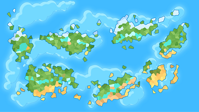 Continuum world: Map design continuum continuum world design figma game graphic design illustration map ui vector video game videogame voronoi
