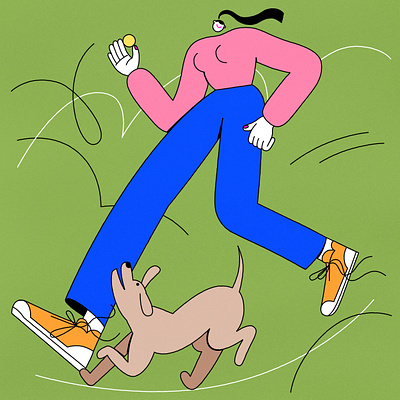 Dog lover illustration
