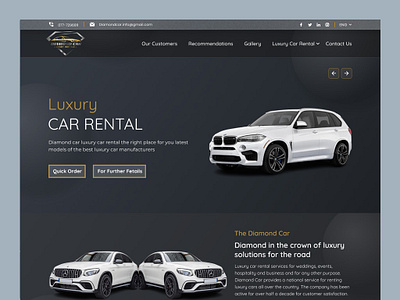 Car Rental Website Design design figma illustration ui ux