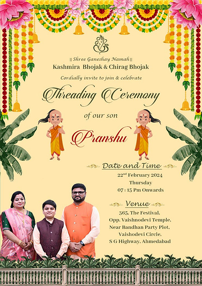 Celebrating Tradition: A Guide to Mundan Ceremony Invitations an mundan ceremony mundan ceremony invitation mundan invitation