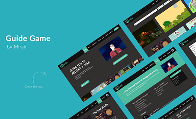 Guide Game Website Design game development ui website