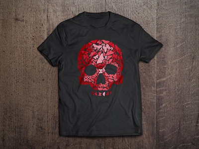 Butterfly skull t-shirt print design graphic design illustration illustrator t shirt print vector