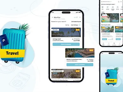 Travel App Design – Explore the World with Sleek Travel App UI app design bookyourstay hotel booking app hotelbooking mobile app mobile app design tour app travel travel agency travel app travel app design travelaccommodation travelguide travelinspiration trip trip planner ui uiux uiuxdesign vacation