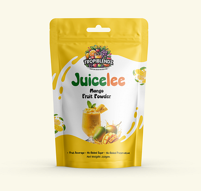 Its Fruits Powder Pouch Design box design branding fmcg food packaging fruits label design logo design mockup packaging pouch design pouch packaging product design