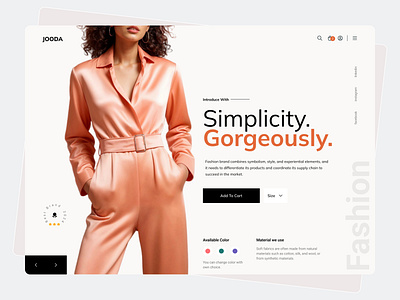 Jooda - Clothing Store Header header webpage website website design