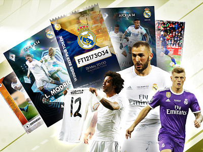 Real Madrid Sports Cards Designs football graphic design photoshop social media sports cards