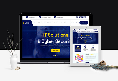 Cyber Security figma html landing page photoshop ui uiux design wordpress