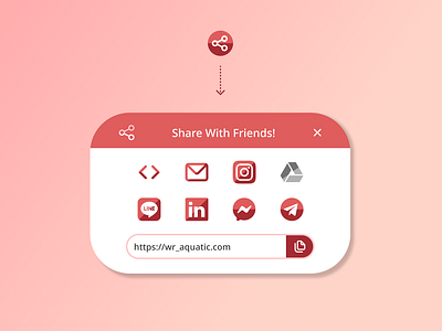 Social Share dailyui share socialshare ui