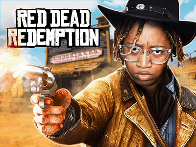 Red Dead Redemption artwork design game graphic design manipulation photo manipulation red dead redemption rockstar thumbnail youtube youtuber