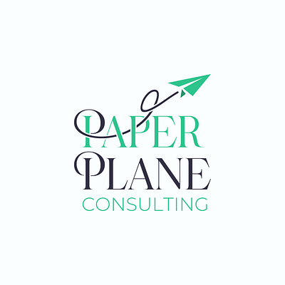 Paper Plane Consulting company consult consulting elegant fly logo paperplane plane