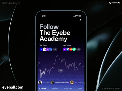 eyeball.com coin crypto design interface news post slide social