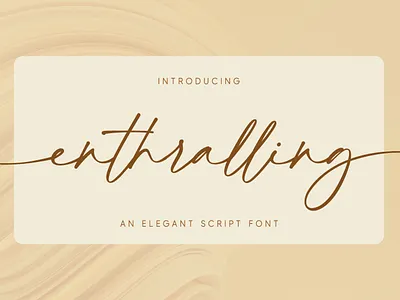 Enthralling branding design fonts graphic design handlettering logo typeface typography