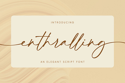 Enthralling branding design fonts graphic design handlettering logo typeface typography