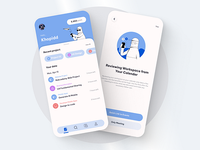 Khojob - Job Schedule fresh design iphone device job schedule khojob mobile app mobile app job schedule new design new trends ui ui design ui trend ui trends user interface