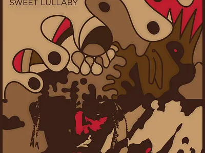 music poster brown deep deepforest design forest graphic design illustration music poster studywork typography vector