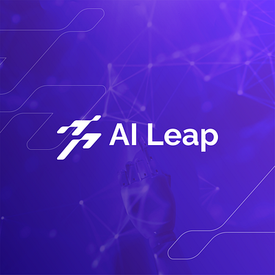 AI Leap Logo ai digital graphic design leap logo technology