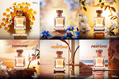 Perfume Ads ads banner bottle design manipulation perfume photoshop social media trend