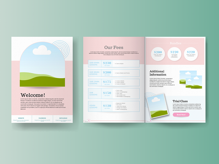 Elegant Fun Pricing Canva Booklet Template by Zoya Dar on Dribbble Elegant Fun Pricing Canva Booklet Template by Zoya Dar on Dribbble